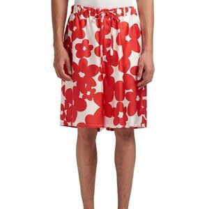 BNWT SS25 MARNI DILLIES SILK TWILL SHORTS 52